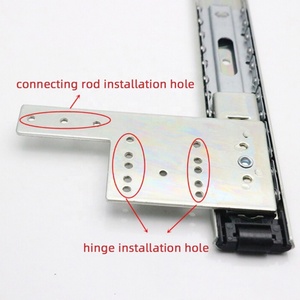 Glissière de tiroir escamotable en acier laminé à froid à roulement à billes de 35 mm pour meuble TV dissimulé - Product Image 2