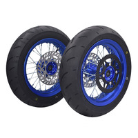 Roue de moto super puissante de 12 pouces, jante avant 2.50-12 avec pneu route 90/90-12 et roue arrière 3.00-12, moyeu en aluminium CNC 120/70-12