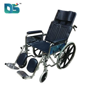 Gran oferta, respaldo alto, reposacabezas cómodo, marco de aleación de aluminio, superficie de asiento de cuero, reposabrazos suave, silla de ruedas Manual - Product Image 2
