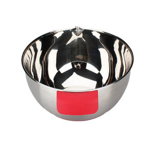 Black Stainless Steel <b>Mixing</b> <b>Bowl</b> Set Non-Slip with Pour Spout Handle and Lid Set of 3 Metal Material - Product Image 5