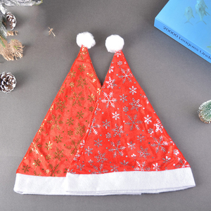 Plush Santa Hat Christmas Party Hat Furry Christmas Hat Navidad Props New Year | UK