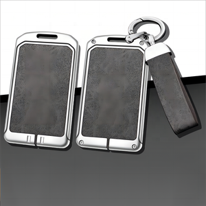 Joli étui à clés de voiture en alliage de Zinc avec logo personnalisé porte-clés en cuir pour Tesla modèle Y 3 accessoires clés - Product Image 3