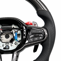 Volant en fibre de carbone pour BMW G11 G30 G31 G32 X3 G01 X4 G02 M2 G87 M3 G80 M4 G82 G42 G20 M5 F90, accessoires de voiture personnalisés