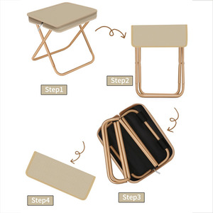 <b>Folding</b> Chair Outdoor Camping Multifunctional <b>Stool</b> Ultralight Fishing <b>Stool</b> Portable Leisure Handbag Chair Outdoor Furniture - Product Image 4
