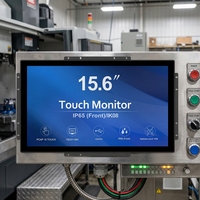 Nuevo Monitor de Pantalla Táctil Capacitiva IPS TFT Industrial para PC de 15.6 y 21.5 Pulgadas, Alta Luminosidad, LCD HMI, USB/VGA/RS232, 1920x1080, 4:3