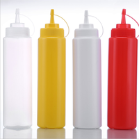 Faible QUANTITÉ MINIMALE DE COMMANDE SANS BPA Rechargeable LDPE BARBECUE Sauce Bouteille Froid Ketchup Bouteille En Plastique Sauce Distribuer Bouteille Squeeze