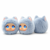 Jouet en peluche intelligent AI avec yeux lumineux et fonction vocale 4G ESIM, rembourrage en coton PP, 7,5 cm, unisexe, pour enfants de 5 à 7 ans, cadeau