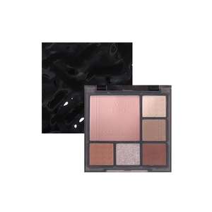 จานสีอายแชโดว์ทรงสี่เหลี่ยม6สีถาดสำหรับแต่งตาประกายระยิบระยับเป็นกลาง - Product Image 6