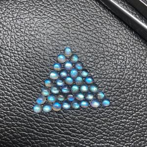 Cabujones redondos de labradorita, piedra preciosa calibrada suelta de grado superior, Natural, azul, 5mm, de fabricante - Product Image 3