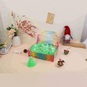 Jouet de décompression en forme de sapin de Noël, simulation d'ambiance de Noël, jouet musical à presser, dessin animé simple, en matériau TPR, unisexe, pour bureau - Product Image 4