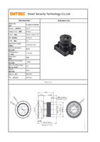 Module de caméra corporelle 16,75 MP à focale fixe 2,15 mm F2.3 avec objectif M12 à mise au point manuelle et zoom grand angle 110 degrés pour caméras de sécurité – Vente directe usine