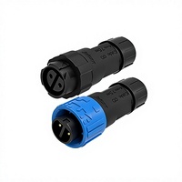 Connecteur M16 auto-bloquant à 2 broches en nylon étanche pour éclairage LED extérieur résistant aux UV