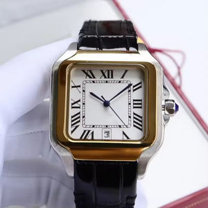 Nouvelle montre de luxe pour homme, design rectangulaire, cadran numérique, aiguilles, boîtier en acrylique, bracelet en silicone, tendance unisexe - Product Image 3