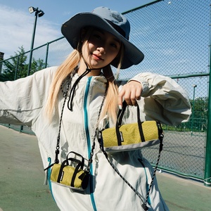 Color Blocking Summer Polyester Zipper Fashion Style Outfit Shape <strong>Small</strong> Cylinder Cross Body Women's Mini Shoulder <strong>Bag</strong> Daily - Product Image 2