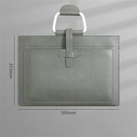 Sac d'ordinateur d'affaires en cuir PU, sacoche pour ordinateur portable, logo personnalisé en usine, sac à main portable durable pour ordinateur portable