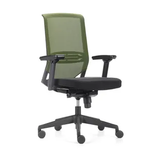 Durable bon prix conception BIFMA milieu dos maille SS jambe usine vendre vert matériel OEM sur mesure chaise de jeu de bureau pivotant