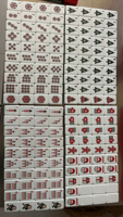 Stock en EE. UU., Mahjong de Lujo Acrílico, Fichas de Mahjong Americanas Personalizadas de 4 Capas, Juego de Mahjong con 160 Fichas, Juego de Fichas Rojas de Navidad