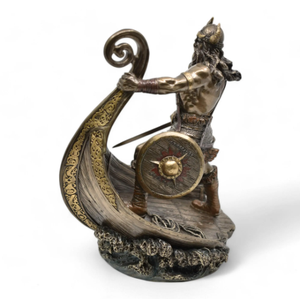 Estatua de <span class=keywords><strong>Barco</strong></span> <span class=keywords><strong>Vikingo</strong></span> de Bronce Personalizada, Guerrero con Espadas en el <span class=keywords><strong>Barco</strong></span>, Escultura de Latón, Figura Decorativa para Mesa, <span class=keywords><strong>Barco</strong></span> Dragón, Decoración para Exteriores - Product Image 3