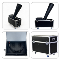 Igreslite Canon à Confettis CO2, Contrôle DMX512, 200W, Jet Haute Portée 10-12m/32.8-39.4ft, Machine à Effets Scéniques pour Fêtes, Clubs et Événements