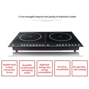 Plaque de cuisson <span class=keywords><strong>électrique</strong></span> à double panneau en céramique à infrarouge, cuisinière à induction intégrée <span class=keywords><strong>économique</strong></span> pour la maison, la voiture et l'hôtel - Product Image 3