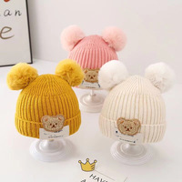 Bonnet Bébé Hiver 2025 – Nouveauté Adorable avec Nœuds Tricotés pour Garçons et Filles – Chaud et Confortable pour Nourrissons et Tout-petits