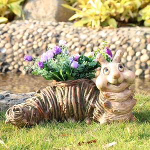 Macetas de flores en forma de Animal de pato MGO, macetas de plantas grandes para decoración de jardín, venta al por mayor - Product Image 5