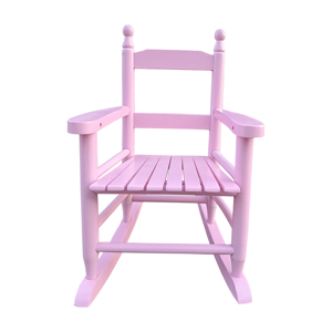Chaise à bascule moderne en bois massif pour enfants, chaise à bascule rose écologique pour enfants, chaise à bascule durable pour tout-petits, pour une utilisation en intérieur/extérieur - Product Image 1
