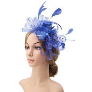 Chapeaux et Fascinators d'Église en Gros, Élégants en <span class=keywords><strong>Sinamay</strong></span> pour Mariage, Chapeaux d'Église de Mode à Fleurs en Organza - Product Image 6