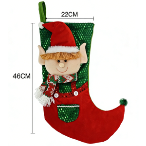 Adorable chaussette <span class=keywords><strong>de</strong></span> <span class=keywords><strong>Noël</strong></span> <span class=keywords><strong>en</strong></span> forme d'elfe, chaussette décorative <span class=keywords><strong>en</strong></span> peluche 3D pour arbre <span class=keywords><strong>de</strong></span> <span class=keywords><strong>Noël</strong></span>, cheminée, sac <span class=keywords><strong>cadeau</strong></span> pour bonbons <span class=keywords><strong>de</strong></span> <span class=keywords><strong>Noël</strong></span> - Product Image 3