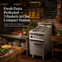 Cuisinière à pâtes au gaz 11KW 55kg pour la restauration et les restaurants, en acier inoxydable, garantie 1 an