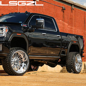 ล้อรถบรรทุก LSGZL แบบกำหนดเอง ขอบลึก ขัดเงาโครเมียม ผลิตด้วยกรรมวิธีฟอร์จ สำหรับรถฟอร์ด F150 F250 F350 เรนเจอร์ ซิลเวอราโด1500 2500 3500 - Product Image 4