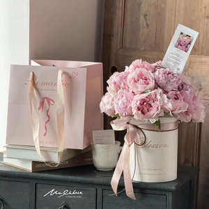 Buket hadiah kertas mawar Ibu kustom buket kotak bunga bulat mewah - Product Image 5