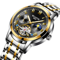 Montres mécaniques évider Tourbillon automatique étanche chaîne montre pour hommes mode haute qualité reloj