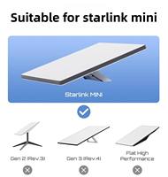 Support magnétique de 10 kg de force de traction pour Starlink Mini, en acier au carbone, base sans perçage avec 4 aimants puissants pour toit de véhicule, utilisation extérieure