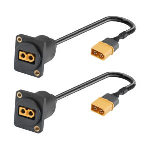 <span class=keywords><strong>Cable</strong></span> de Extensión de Alimentación de 20 cm, 16 AWG, Tipo D, XT60 Macho a Hembra, para Montaje en Panel, para Generadores Solares, Baterías de Drones LiPo 6S - Product Image 1