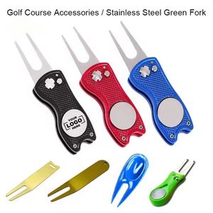 Herramienta de Golf Multifunción con Logotipo Personalizado, Herramienta para Reparar el Césped del Golf, Horquilla de Acero Inoxidable, Accesorios para Campos de Golf - Product Image 2