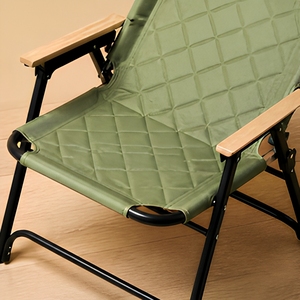 Chaise pliante d'extérieur moderne avec anneau d'angle renforcé, cadre en tube d'acier de 22 mm, accoudoirs en bois massif pour le camping et le <span class=keywords><strong>jardin</strong></span> - Product Image 5
