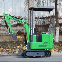 Mini-excavatrice sur chenilles de 1,2 tonne avec moteur EPA, cylindre hydraulique Eaton, moteur et engrenage Koop, livraison gratuite