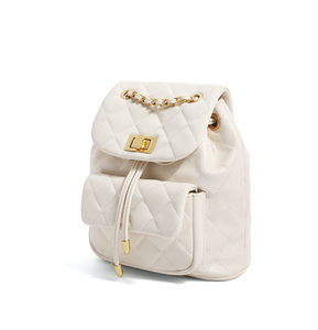 Women's <b>Bag</b> Quilted PU Leather Small Chain Designer Shoulder <b>Bag</b> Women's Notebook <b>Backpack</b> - Product Image 4