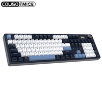 Nouveau clavier mécanique de jeu sans fil 2026 à 104 touches, Bluetooth, tri-mode, à montage Gasket, échangeable à chaud, avec écran LCD intelligent et bouton rotatif