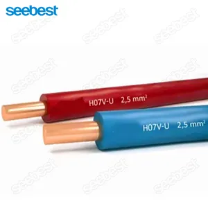 Manufacturing 1.5mm 2.5mm 4mm 6mm Building Pvc Insulation Copper Electricity Electrical Cable Wire For House Wiring