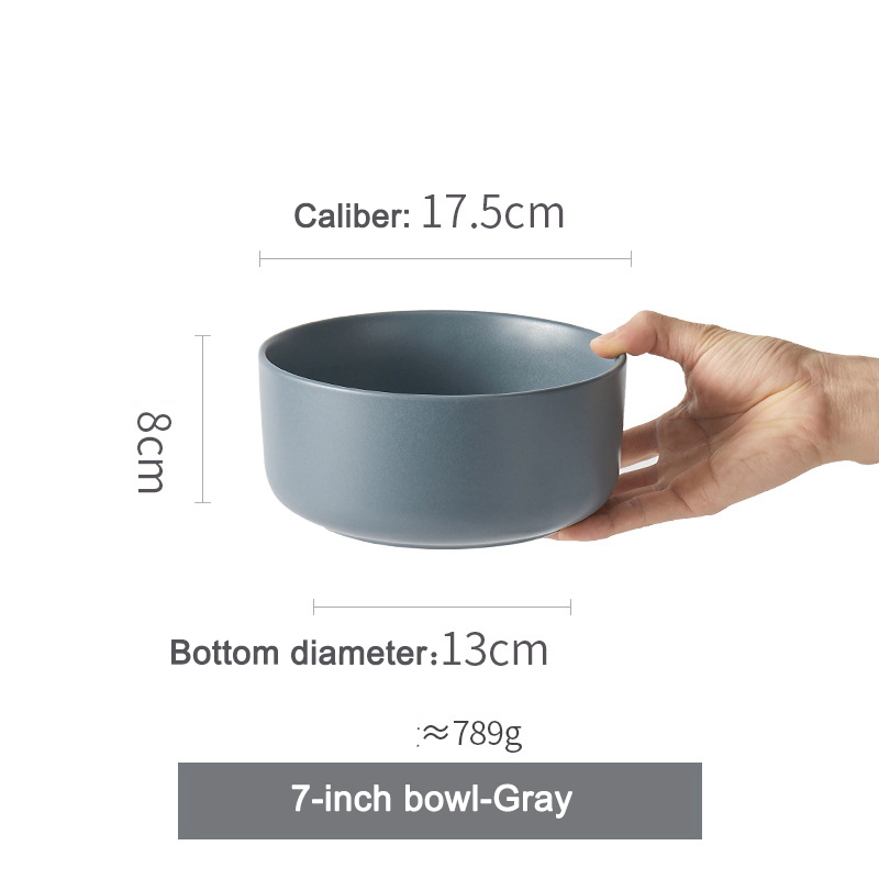 Ciotola da 7 pollici, grigia