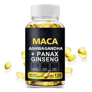 OEM orijinal Sexmax enerji Boost Maca <span class=keywords><strong>Ginseng</strong></span> ashashandha yumuşak jel kapsüller erkekler için 60 90 120 kapsül dozajı - Product Image 1