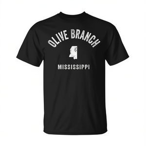 T-shirt sportiva vintage anni '70 Olive Branch Mississippi - Product Image 2