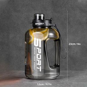 Botella de Agua de Plástico de Alta Calidad Personalizada de 1 Galón, Botella Deportiva de Gran Capacidad con Pajita - Product Image 4