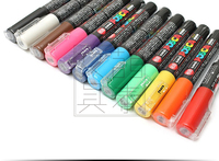 Ensemble de stylos marqueurs permanents de qualité supérieure à base d'eau, pointes fines, marqueurs permanents pour la peinture sur roche, le bois, l'artisanat DIY