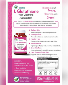 Capsules de vitamines L-Glutathion en gélules molles |   Complément alimentaire antioxydant pour la peau et les cheveux, pour adultes - Product Image 4