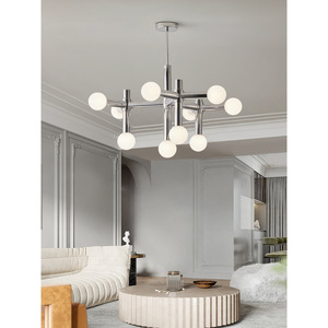 Modern Minimalist Designer's Vintage Bauhaus Style <b>Chandelier</b> Luxury Wabi-Sabi Lamp for Living Room Bedroom Dining Room Study - Product Image 3