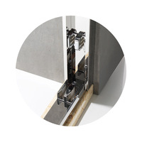 One-line Sliding Frame Tempered Glass Customized Industrial Use Shower Room Dry Wet Separation Partition Modern Simple Design