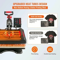 Nouvelle arrivée 29*38, presse à chaud combinée 5 en 1 pour t-shirt/tasse/casquette, imprimante à plat moins chère pour impression personnalisée